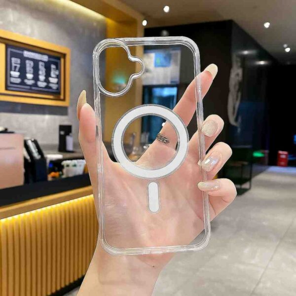 Soft Silicone Transparent Case for iPhone 16